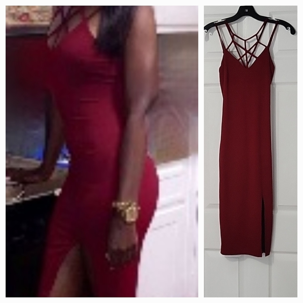 Privy|Burgundy Dress|Size Small| - Picture 1 of 16